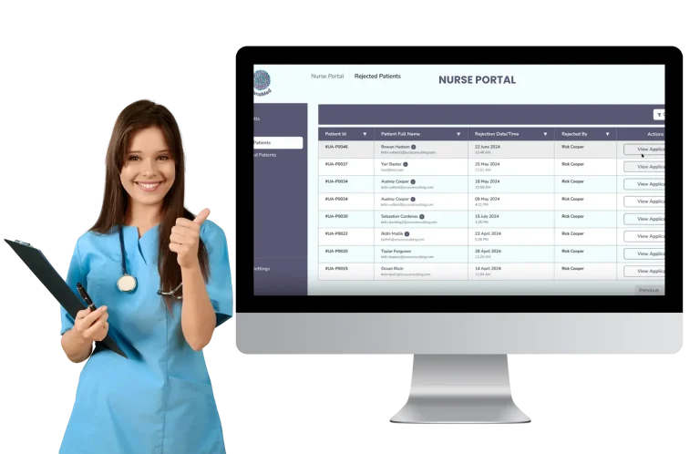 medical cannabis software nurse portal made by Cannabiz Elite