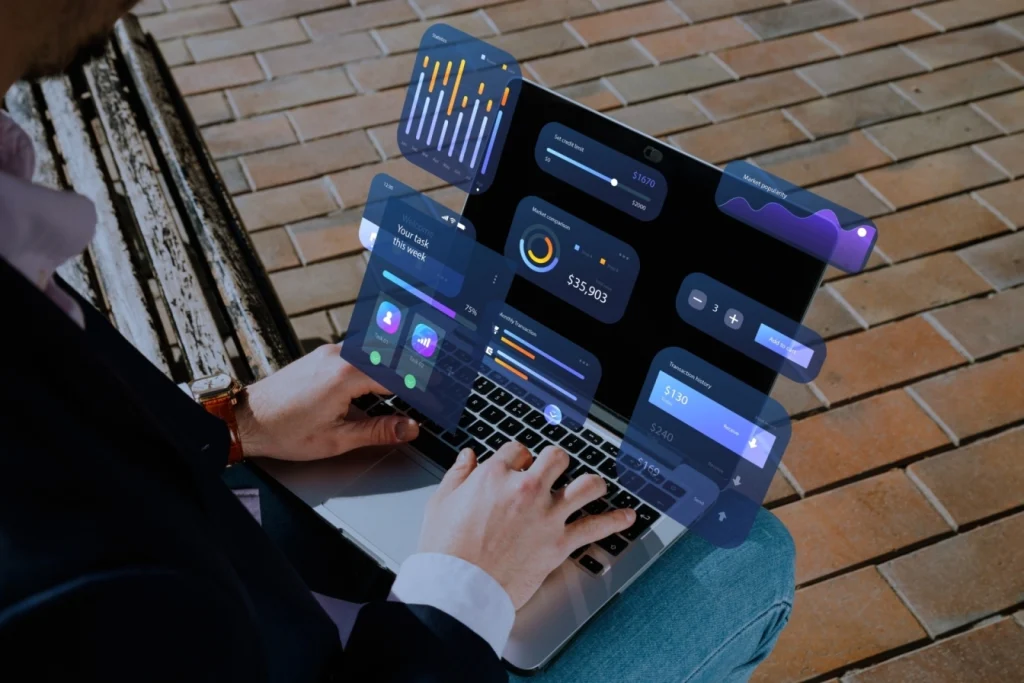 representation user experience interface design of an ERP software used for cannabis industry